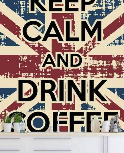 Decorazione murale con Union Jack Keep Calm