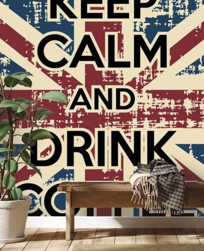 Union Jack holde rolig vægmaleri