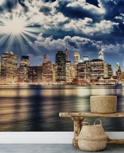 Bajo Manhattan desde Brooklyn Fondo de pantalla de Nueva York 