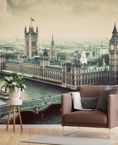 vintage london wallpaper