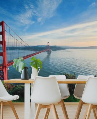 punainen silta näkymä tapetti