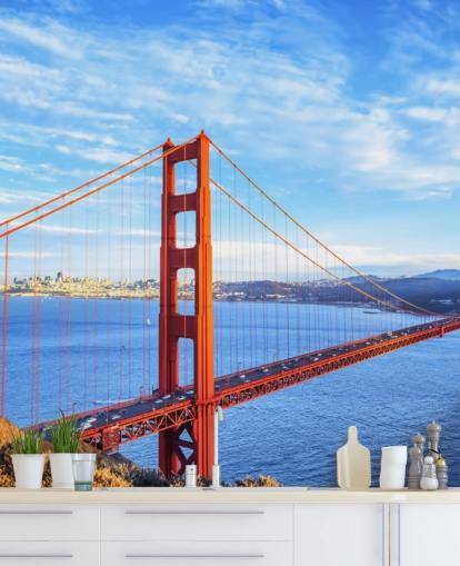 san francisco punainen silta tapetti
