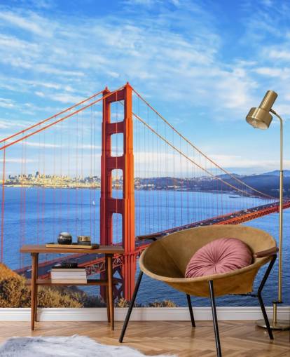 carta da parati san francisco red bridge