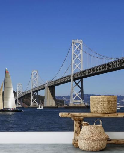 white bridge wallpaper