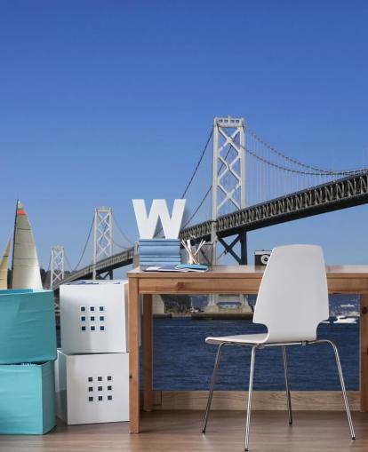 white bridge wallpaper