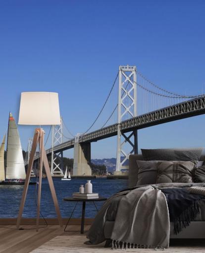 papier peint pont blanc