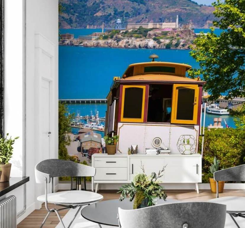 Golden Gate Bridge Tapete - San Francisco Stadtlandschaft, Selbstklebend & Wasserdicht, 150x105cm