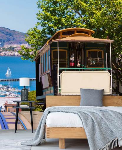 Carro de rua de São Francisco Wall Mural Wallpaper