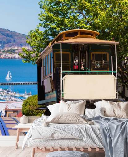 San Francisco Street Car Wall Mural Wallpaper