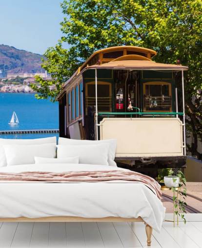 San Francisco Street Car Wall Mural Wallpaper