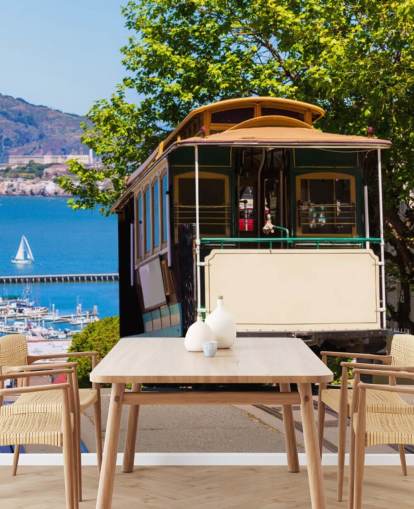 Tramway de San Francisco Wall Mural Wallpaper