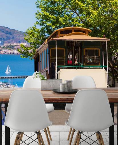 Tranvía de San Francisco Wall Mural Wallpaper Tranvía de San Francisco Wall Mural Wallpaper