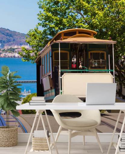 San Francisco Street Car Wall Mural Wallpaper