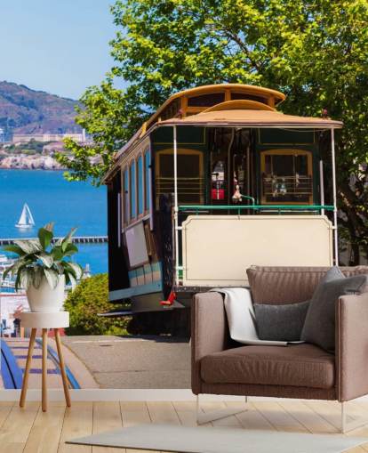 Tranvía de San Francisco Wall Mural Wallpaper