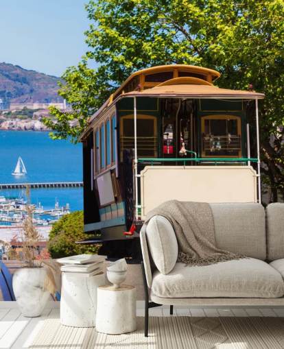 Tranvía de San Francisco Wall Mural Wallpaper Tranvía de San Francisco Wall Mural Wallpaper