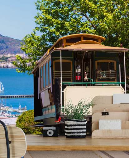 Straßenbahn San Francisco Wall Mural Wallpaper