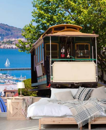 Tranvía de San Francisco Wall Mural Wallpaper