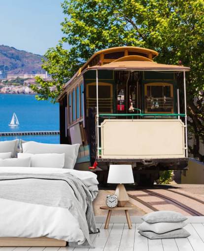 Tramway de San Francisco Wall Mural Wallpaper Tramway de San Francisco Wall Mural Wallpaper