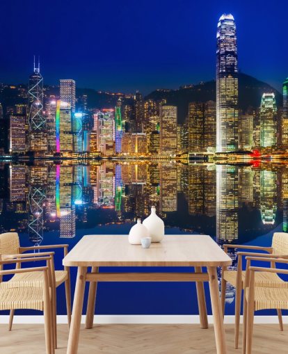 blå himmel og vann hong kong tapet