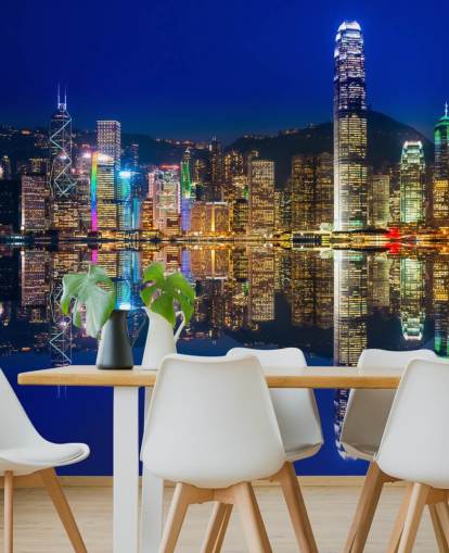 blå himmel och vatten hong kong tapeter