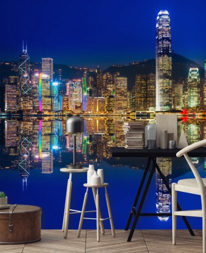 fondo de pantalla de cielo azul y agua hong kong