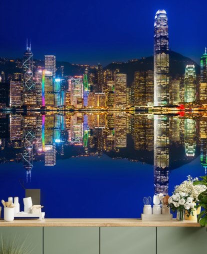 blue sky and water hong kong wallpaper