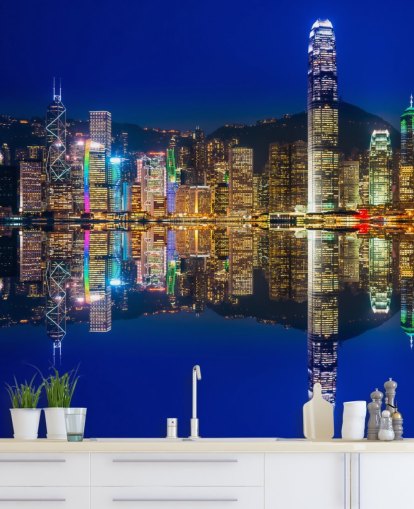 blauer Himmel und Wasser Hong Kong Wallpaper
