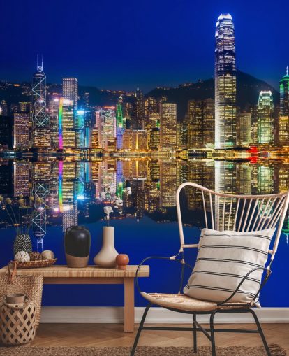 fondo de pantalla de cielo azul y agua hong kong