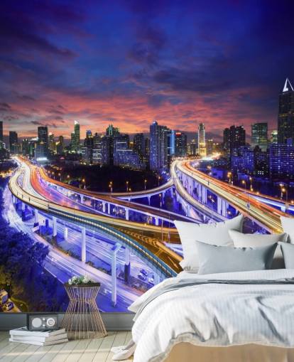 Shanghai Highway Solnedgang Shanghai Highway Sunset Wallpaper Shanghai Highway Solnedgang Shanghai Highway Sunset Wallpaper