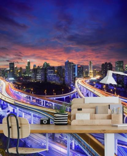 Shanghai Highway Sunset Shanghai Highway Sunset Wallpaper 