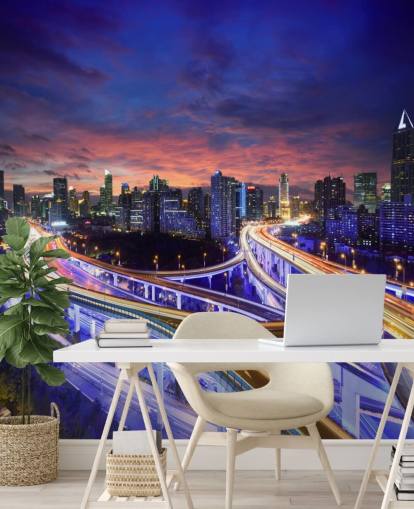 Shanghai Highway Sunset Shanghai Highway Sunset Wallpaper 