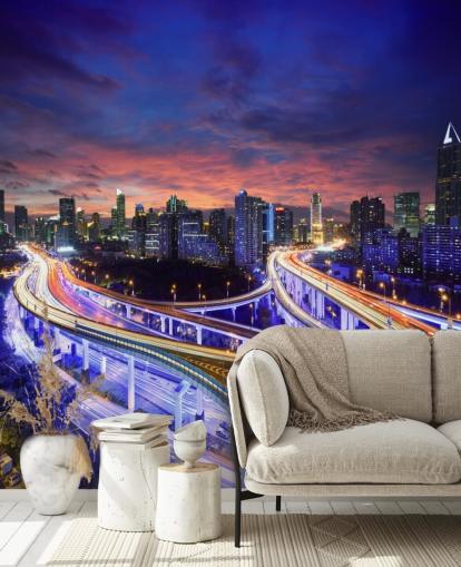 Shanghai Highway Solnedgang Shanghai Highway Sunset Wallpaper Shanghai Highway Solnedgang Shanghai Highway Sunset Wallpaper