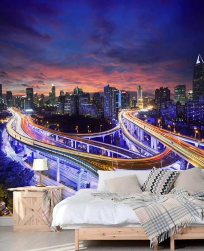 Shanghai Highway Sunset Shanghai Highway Sunset Wallpaper 