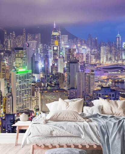 Horizonte de la isla de Hong Kong Fondo de pantalla del horizonte de la isla de Hong Kong 