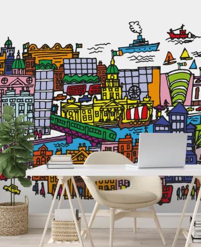 Centro di Dublino Dublin City Centre Wallpaper 