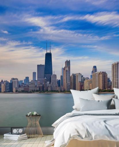 Chicagon siluetti Chicago Skyline Chicagon siluetti Chicago Skyline