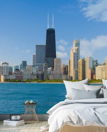 Cityscape av Chicago Cityscape of Chicago Wallpaper