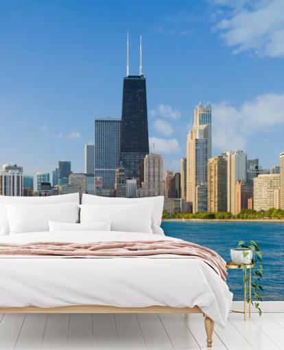 Paisagem urbana de Chicago Cityscape of Chicago Wallpaper Paisagem urbana de Chicago Cityscape of Chicago Wallpaper