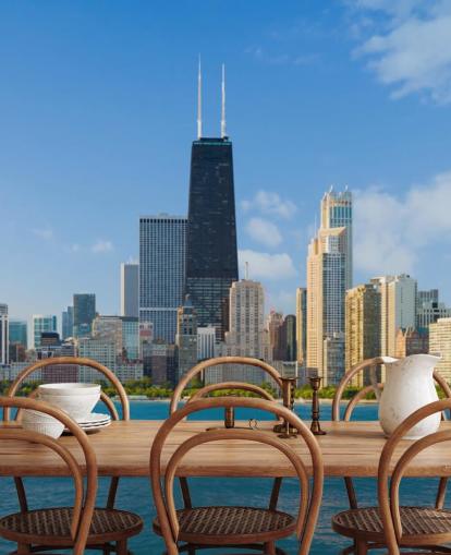 Paisaje urbano de Chicago Cityscape of Chicago Wallpaper