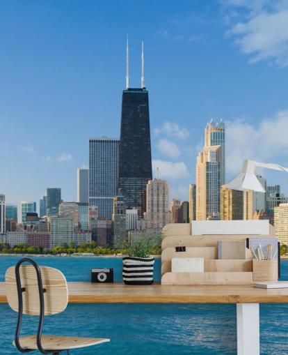 Paisaje urbano de Chicago Cityscape of Chicago Wallpaper Paisaje urbano de Chicago Cityscape of Chicago Wallpaper