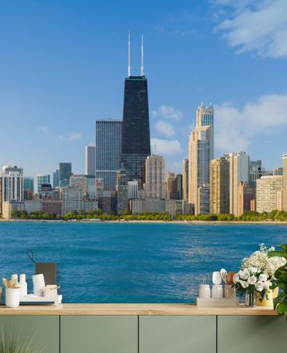 Paysage urbain de Chicago Cityscape of Chicago Wallpaper Paysage urbain de Chicago Cityscape of Chicago Wallpaper
