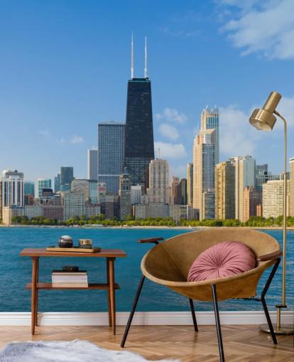 Paisagem urbana de Chicago Cityscape of Chicago Wallpaper Paisagem urbana de Chicago Cityscape of Chicago Wallpaper