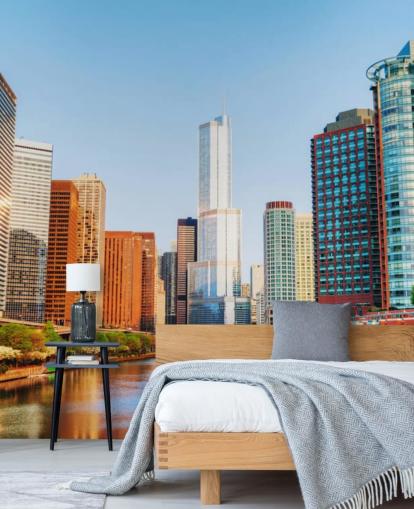 färgglada Chicago stad tapeter