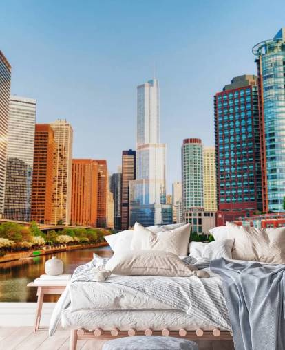 fond d'écran coloré de Chicago