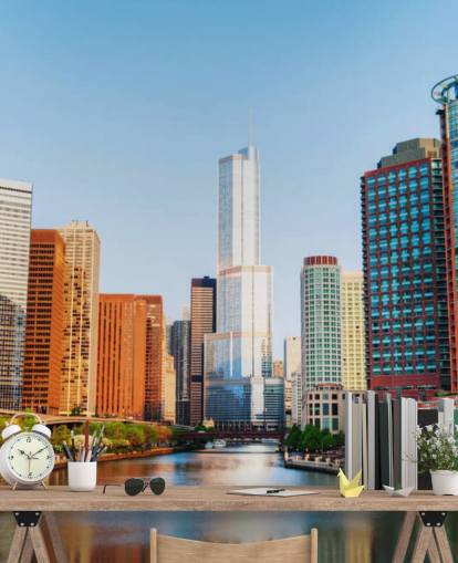 fargerik chicago city tapet fargerik chicago city tapet