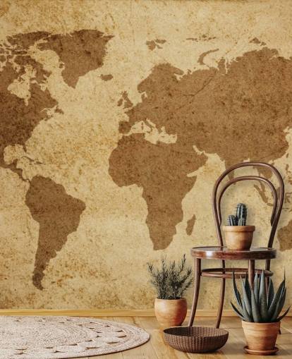 Brown Textured World Map Wallpaper Brown Textured World Map Wallpaper