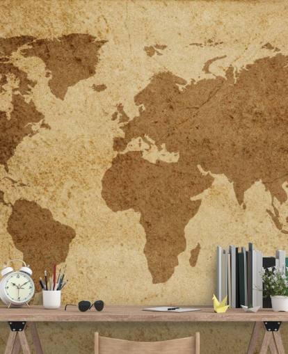 Brown Textured World Map Wallpaper Brown Textured World Map Wallpaper