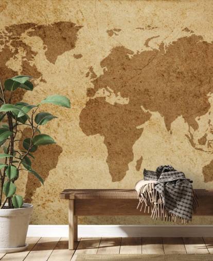 Brown Textured World Map Wallpaper Brown Textured World Map Wallpaper
