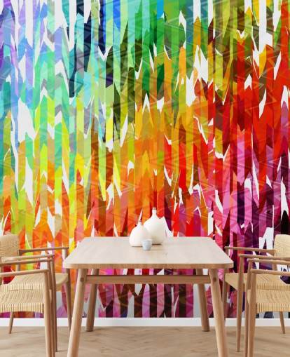 Abstrakt Fargerike Rainbow Lines Bakgrunn