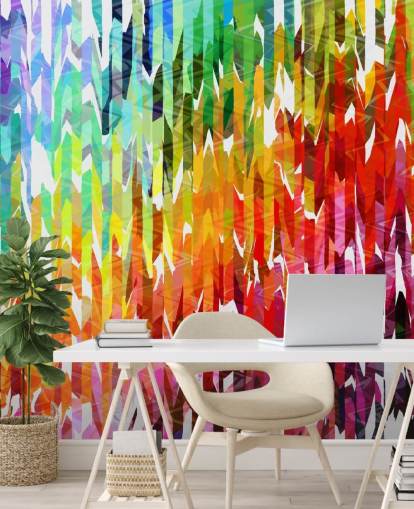 Abstrakte bunte Regenbogen Linien Wallpaper Abstrakte bunte Regenbogen Linien Wallpaper